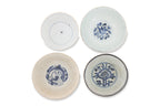 A GROUP OF SIX BLUE AND WHITE PORCELAIN WARES