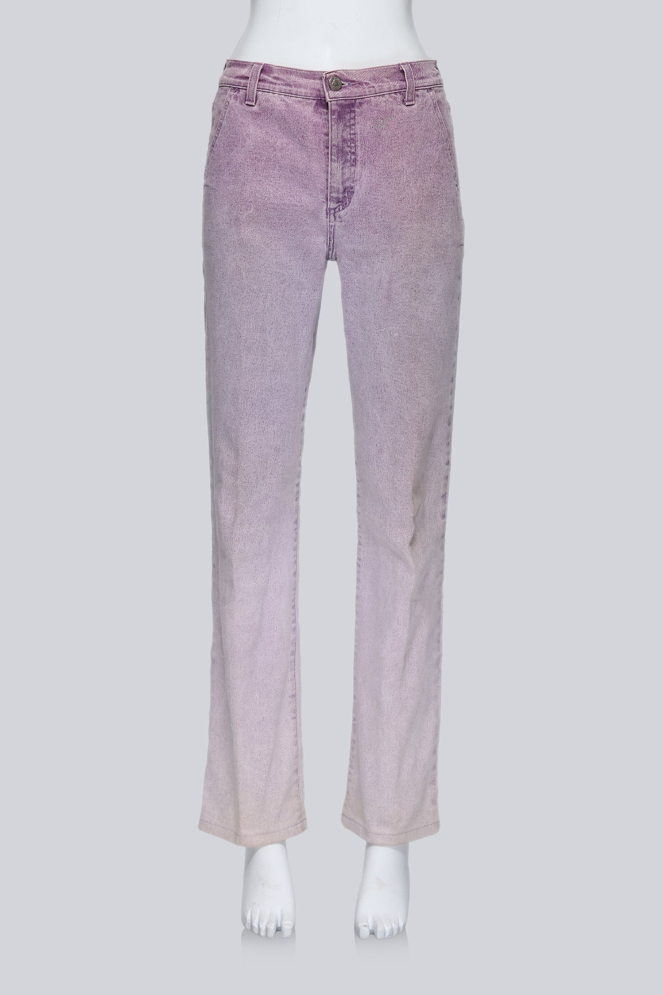 BLUMARINE - A PAIR OF PURPLE WASH GRADIENT JEANS