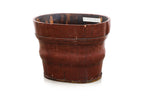 A CHINESE RED LACQUERED WOOD BASIN