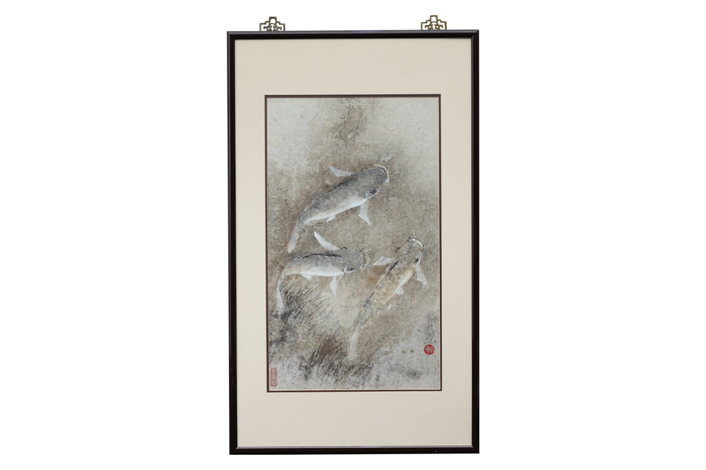 KUAN SOONG (SINGAPOREAN, B. XX) THREE FISHES