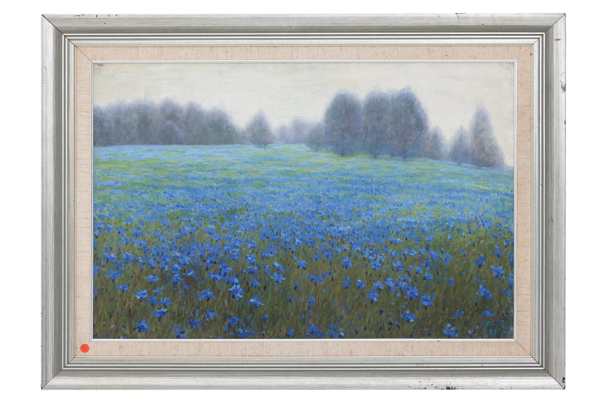 SUN GUOQI (CHINESE B. 1942) FIELD OF IRISES 1989