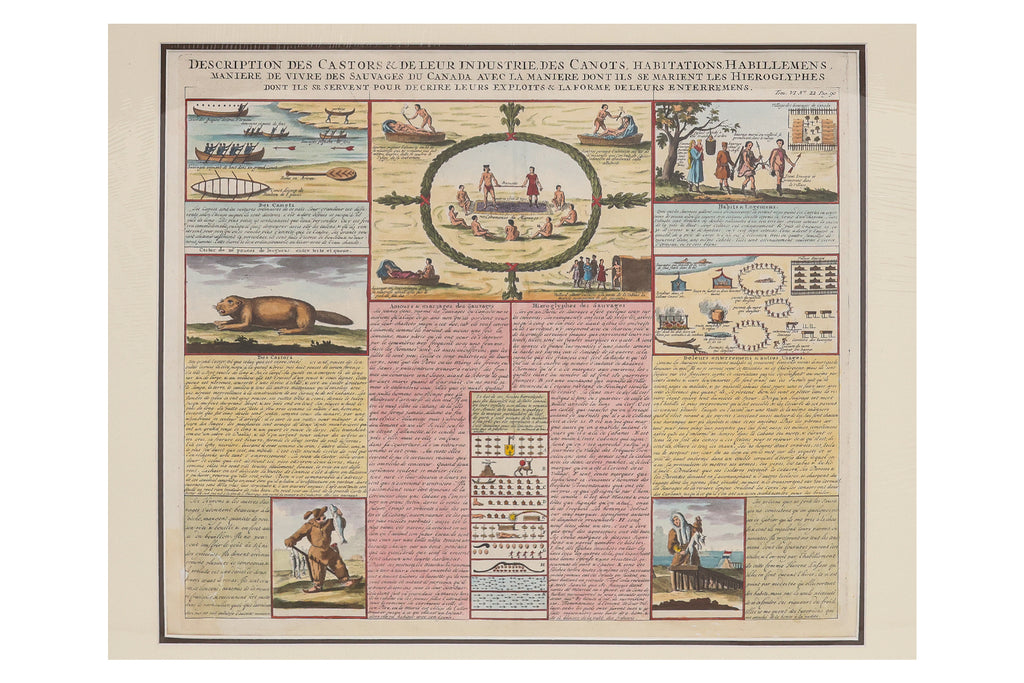 DESCRIPTION DES CASTORS & DE LEUR INDUSTRIE, HENRIE ABRAHAM CHATELAIN, 1705-1739