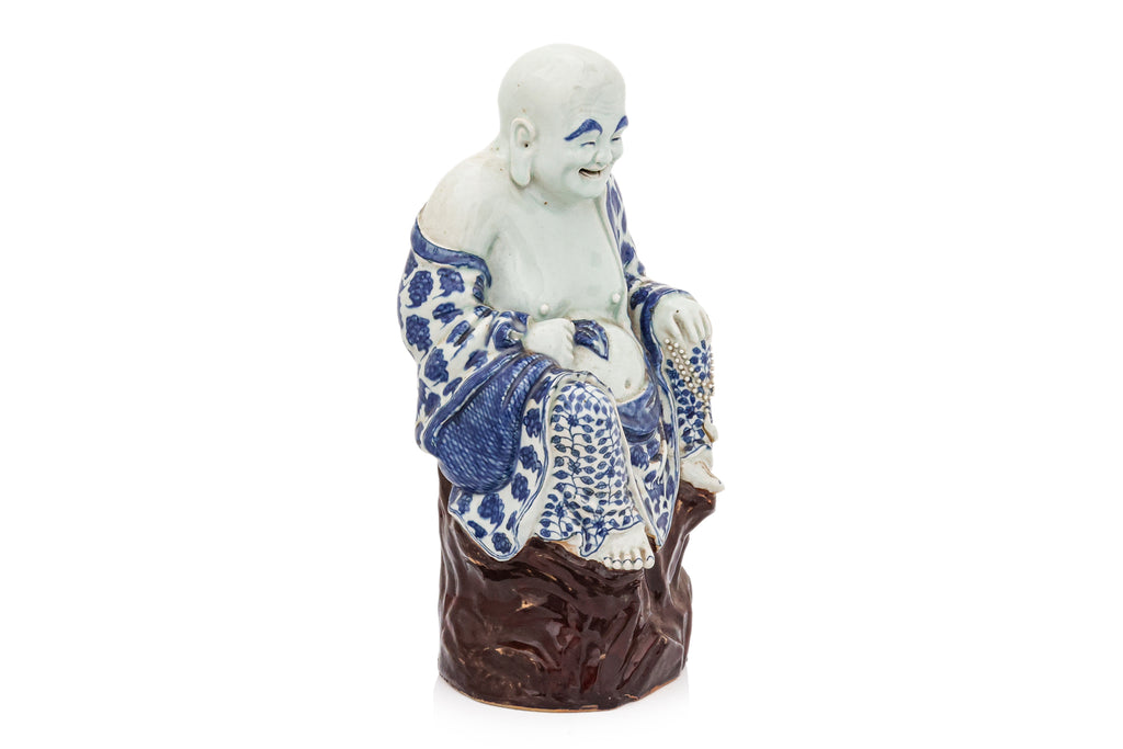 A LARGE PORCELAIN FIGURE OF BUDAI
