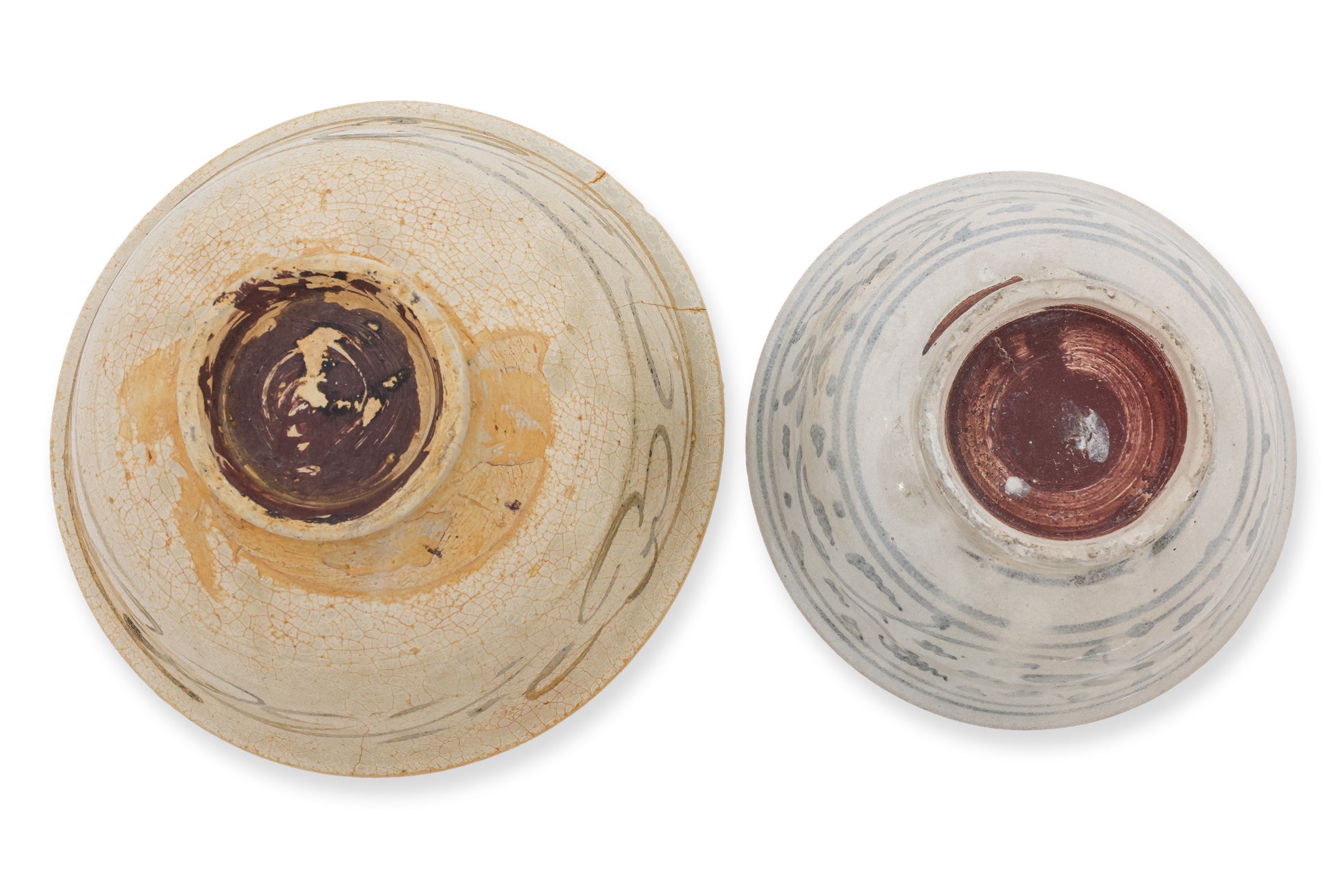 TWO VIETNAMESE STONEWARE BOWLS