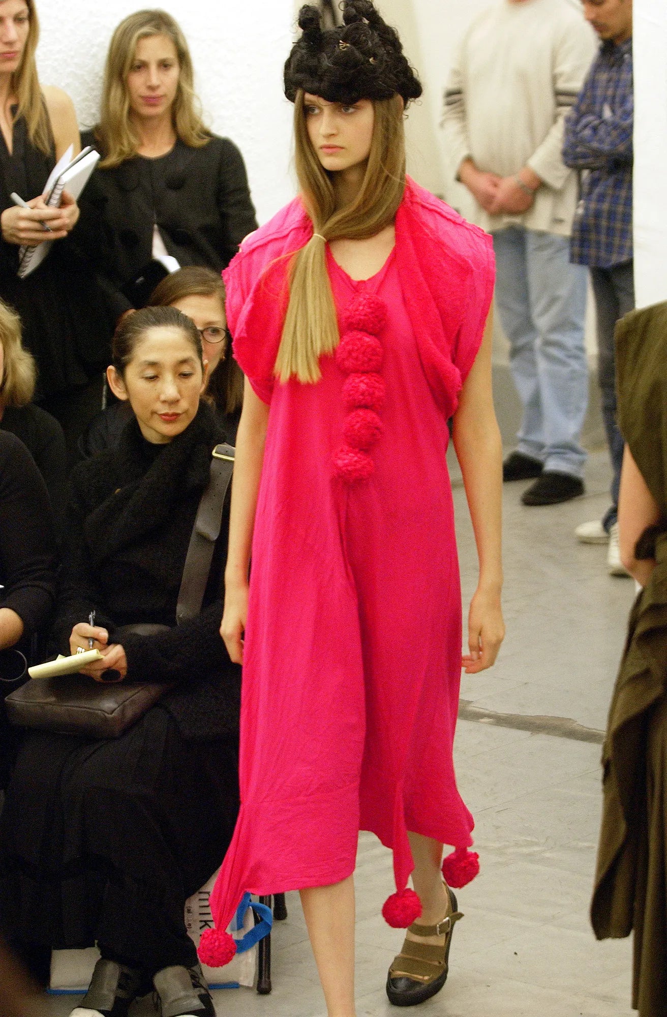 COMME DE GARCON - AN S/S 2003 PINK POMPOM DRESS