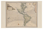 A NEW AND ACCURATE MAP OF AMERICA... EMANUEL BOWEN, 1744-1764