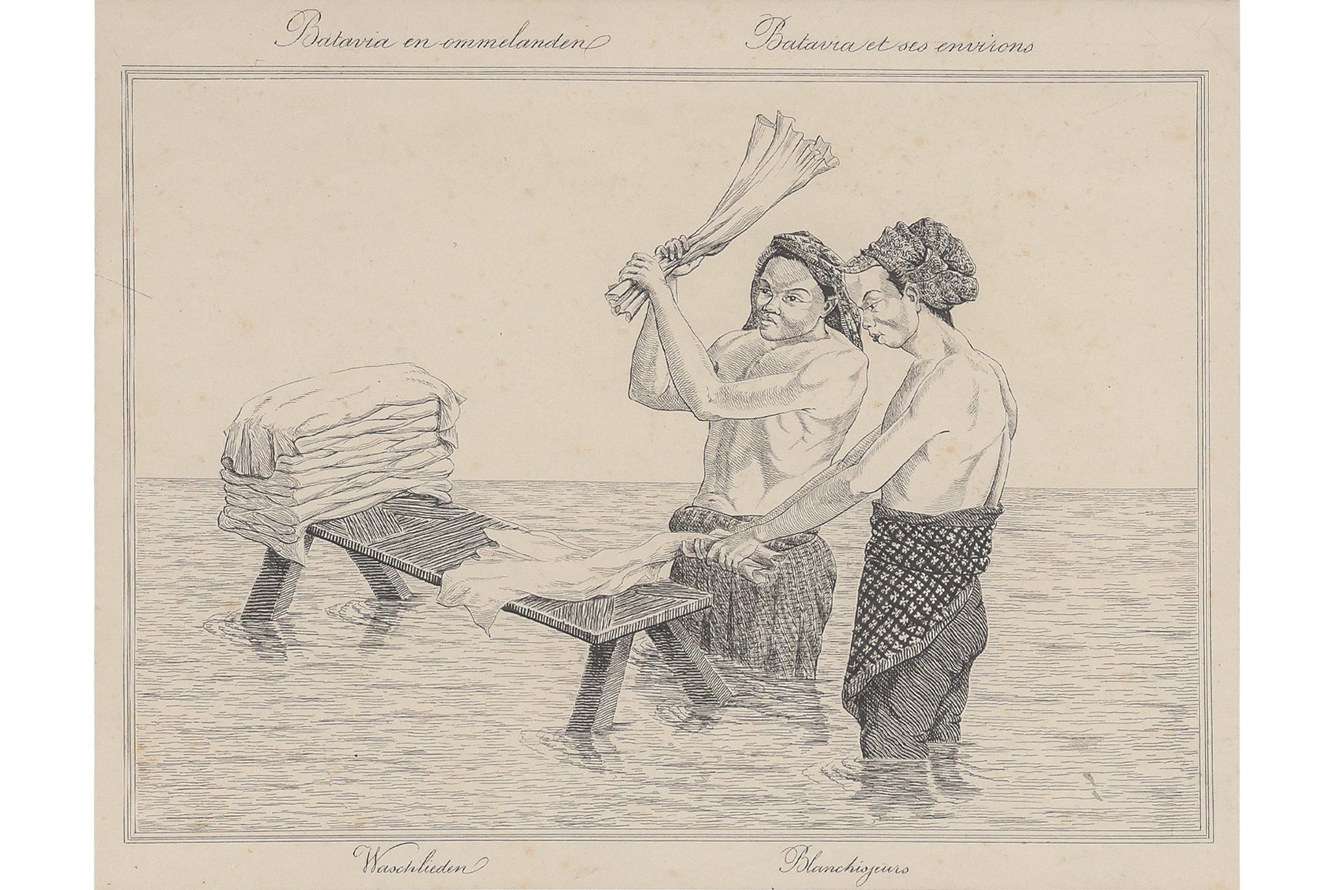 A SET OF FOUR LITHOGRAPHS, AUGUSTE VAN PERS, 1853-62