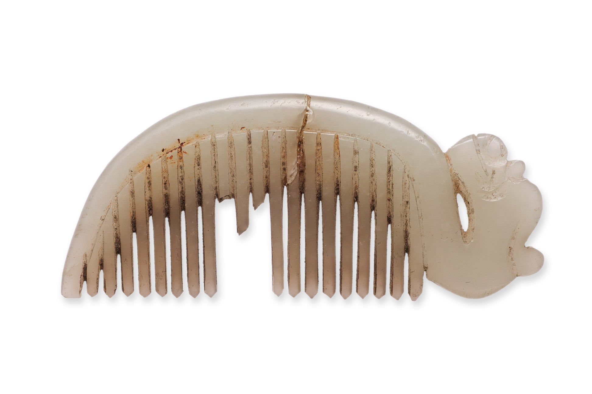 A JADE COMB AND HAIRPIN