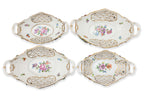 A GROUP OF FOUR DRESDEN PORCELAIN BASKETS