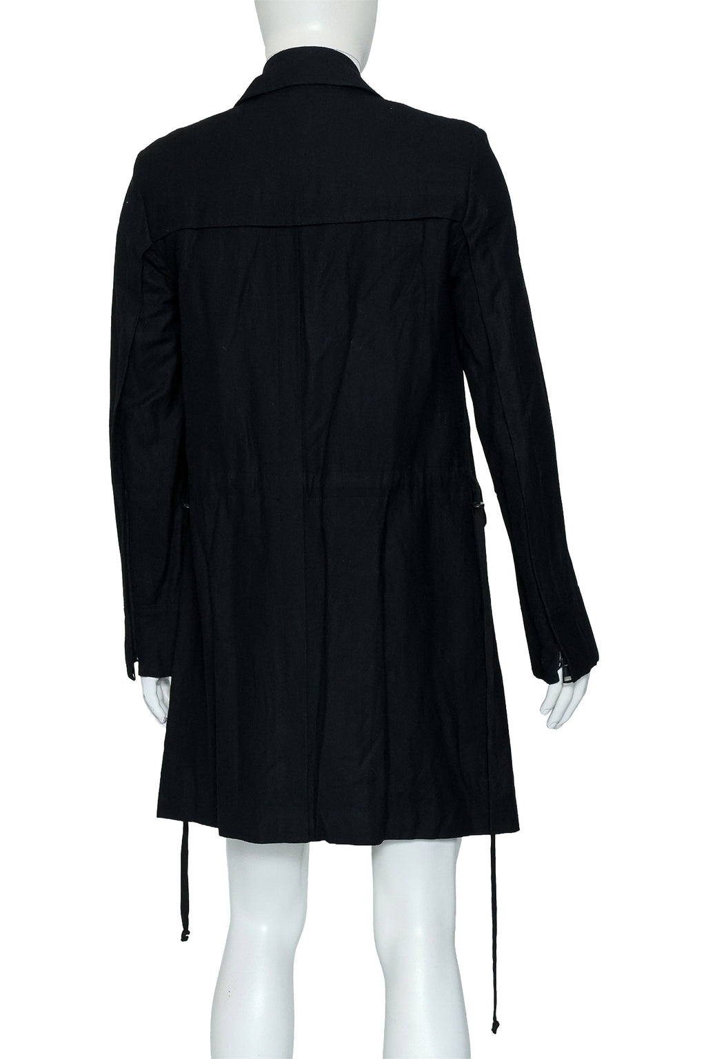 ANN DEMEULEMEESTER - A BLACK LONG COAT