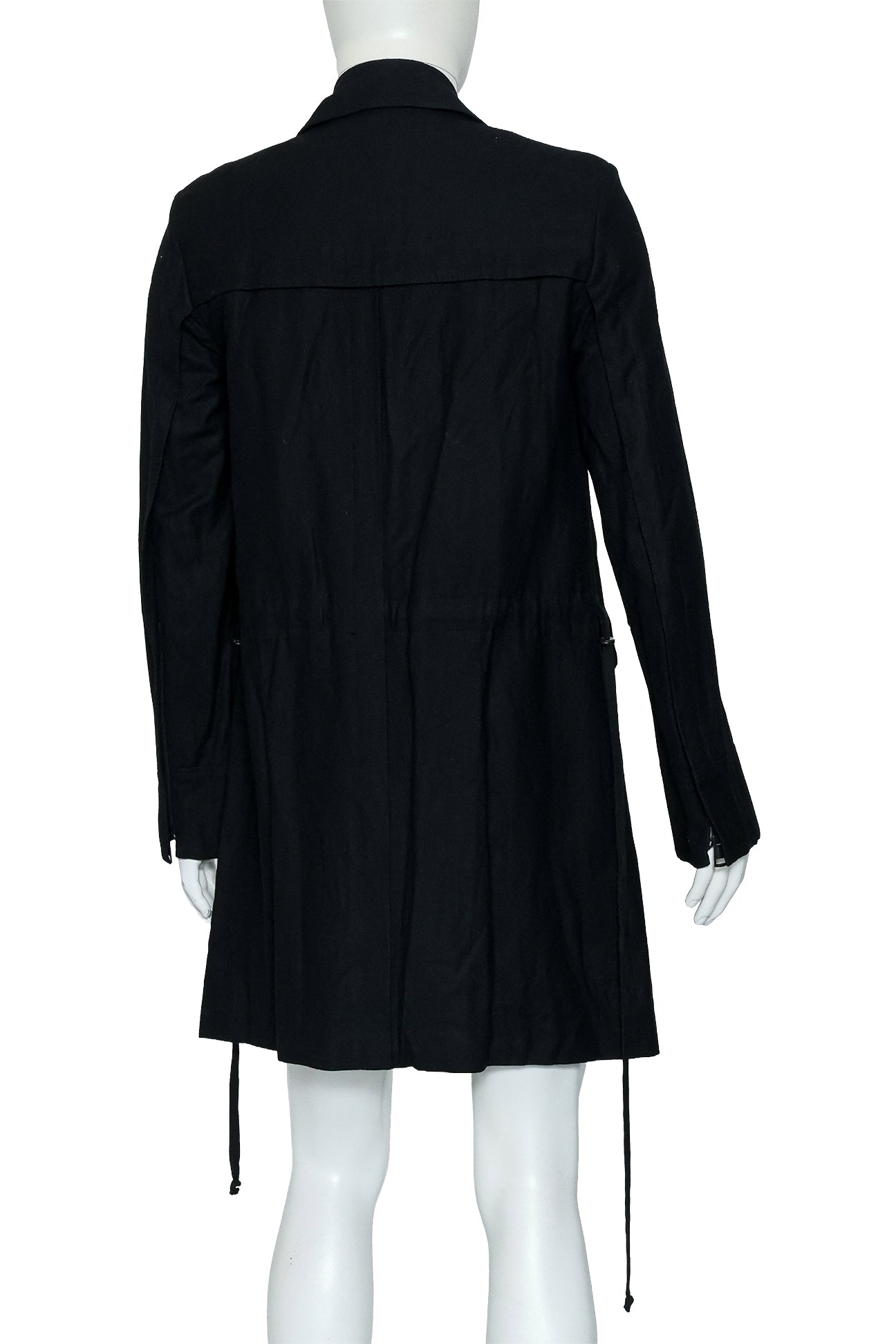 ANN DEMEULEMEESTER - A BLACK LONG COAT