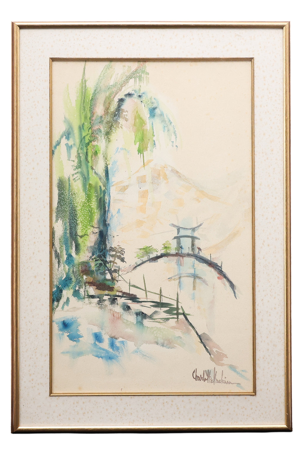 CHARLOTTE HACKIN (AMERICAN, XX/XXI) - BRIDGE WITH BAMBOO
