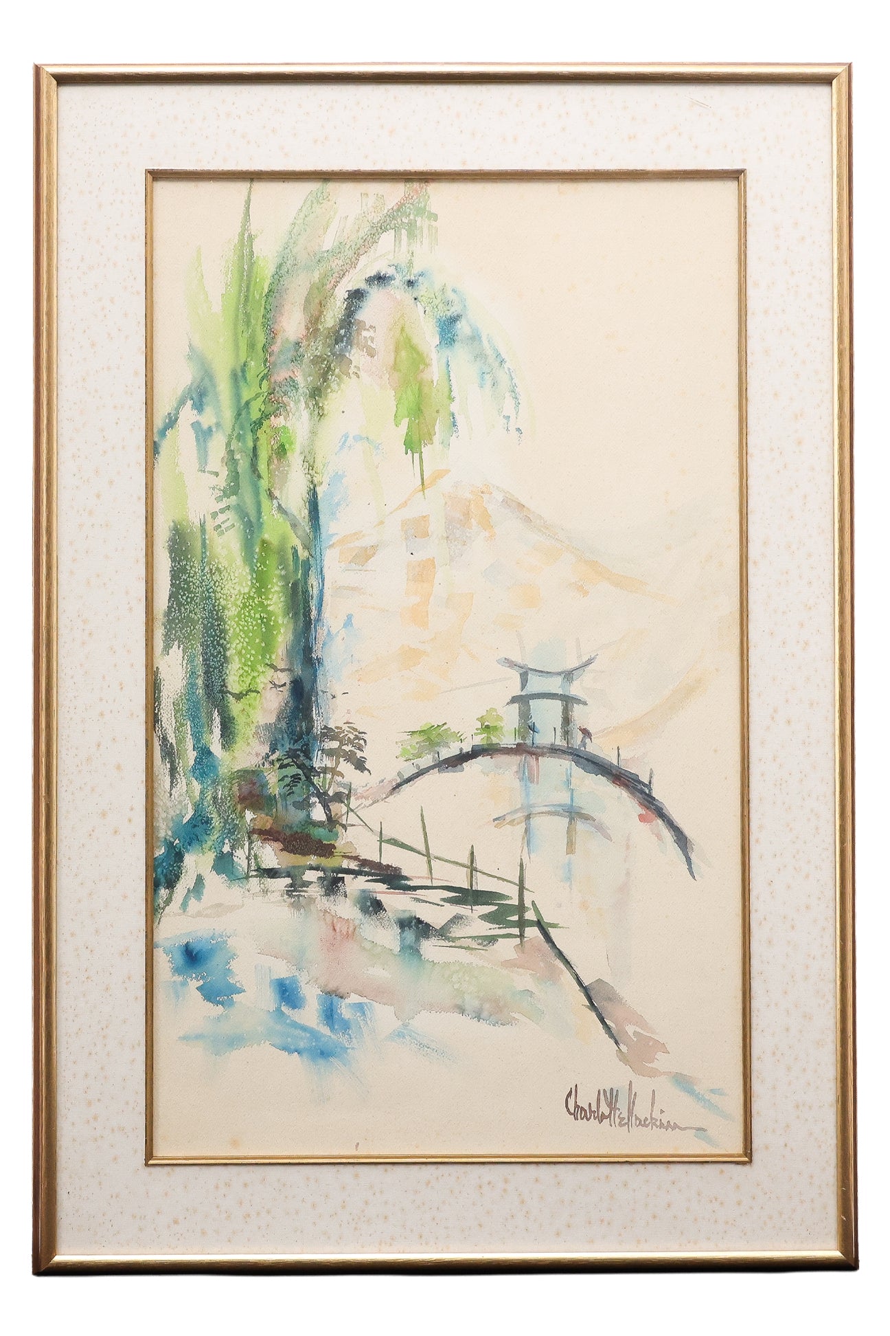 CHARLOTTE HACKIN (AMERICAN, XX/XXI) - BRIDGE WITH BAMBOO