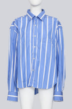 VETEMENTS POUR FEMMES - A SUMMER 2018 BLUE AND WHITE STRIPED SHIRT