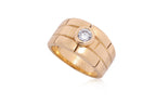 A PANTHERE SOLITAIRE RING BY CARTIER