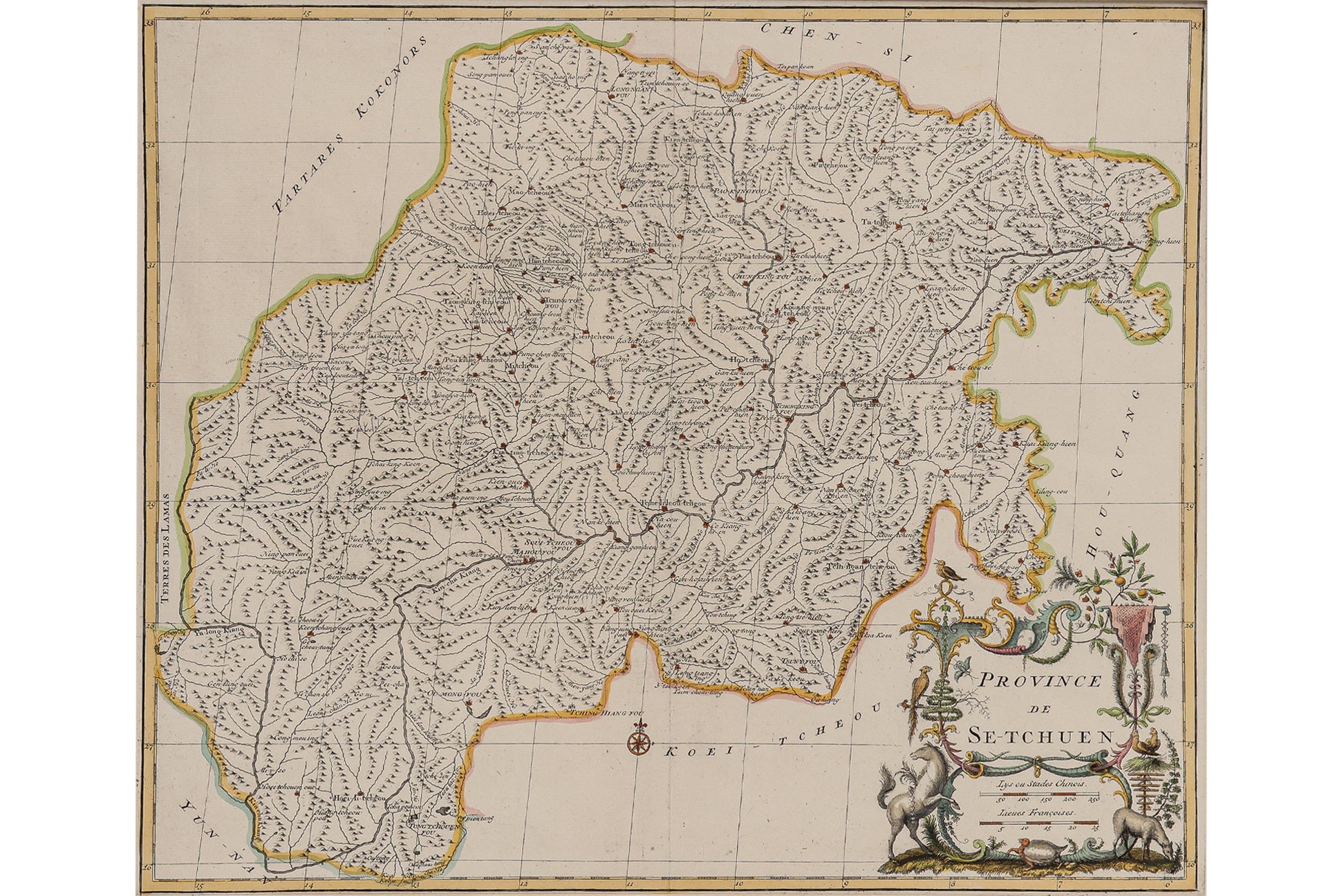 PROVINCE DE SE-TCHEUN, JEAN D'ANVILLE, 1737