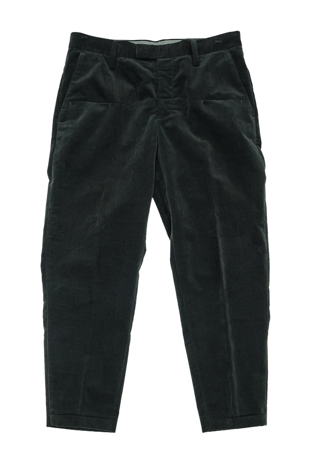 UNDERCOVER - A PAIR OF OLIVE COTTON BLEND TROUSERS