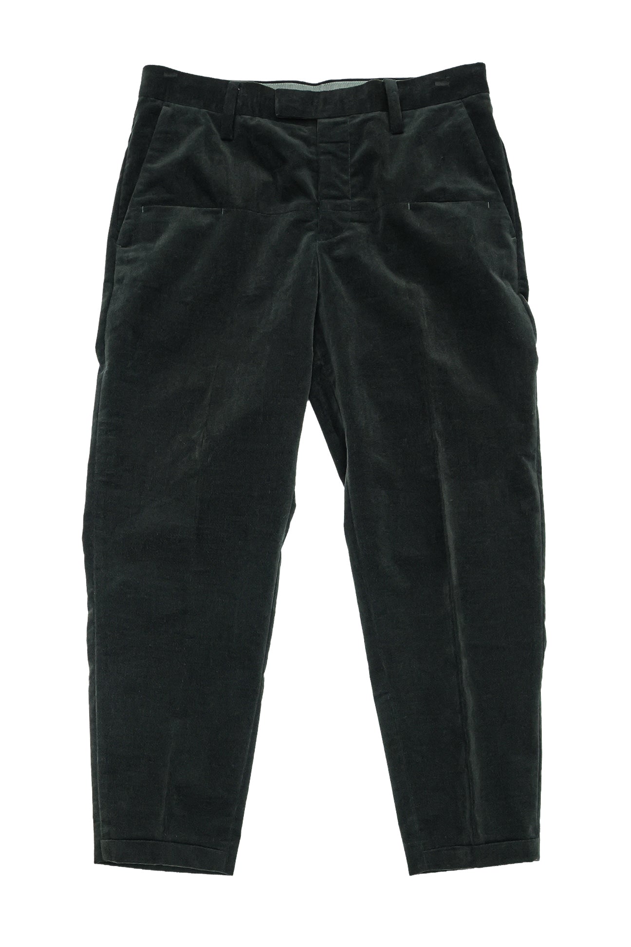 UNDERCOVER - A PAIR OF OLIVE COTTON BLEND TROUSERS