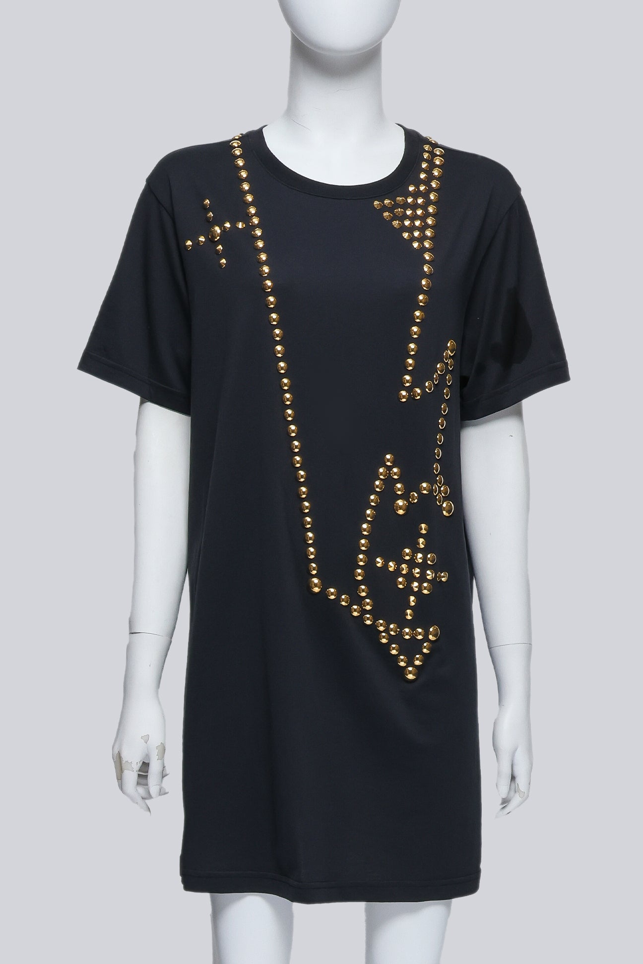 GIVENCHY - A COPPER STUDDED BLACK T-SHIRT
