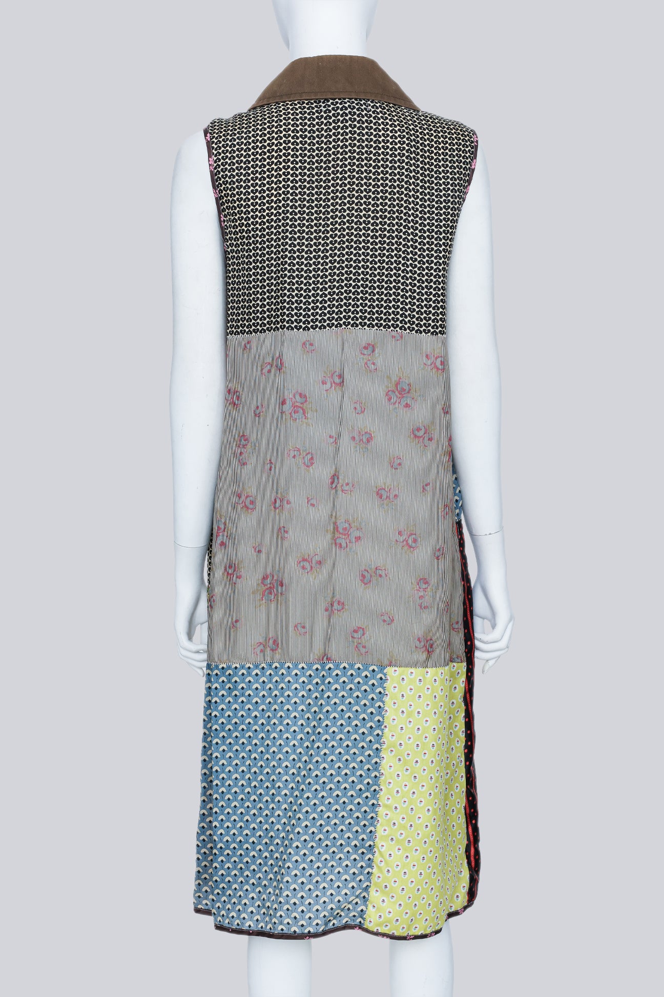 COMME DES GARÇONS TRICOT - A 2012 PATCHWORK SLEEVELESS DRESS