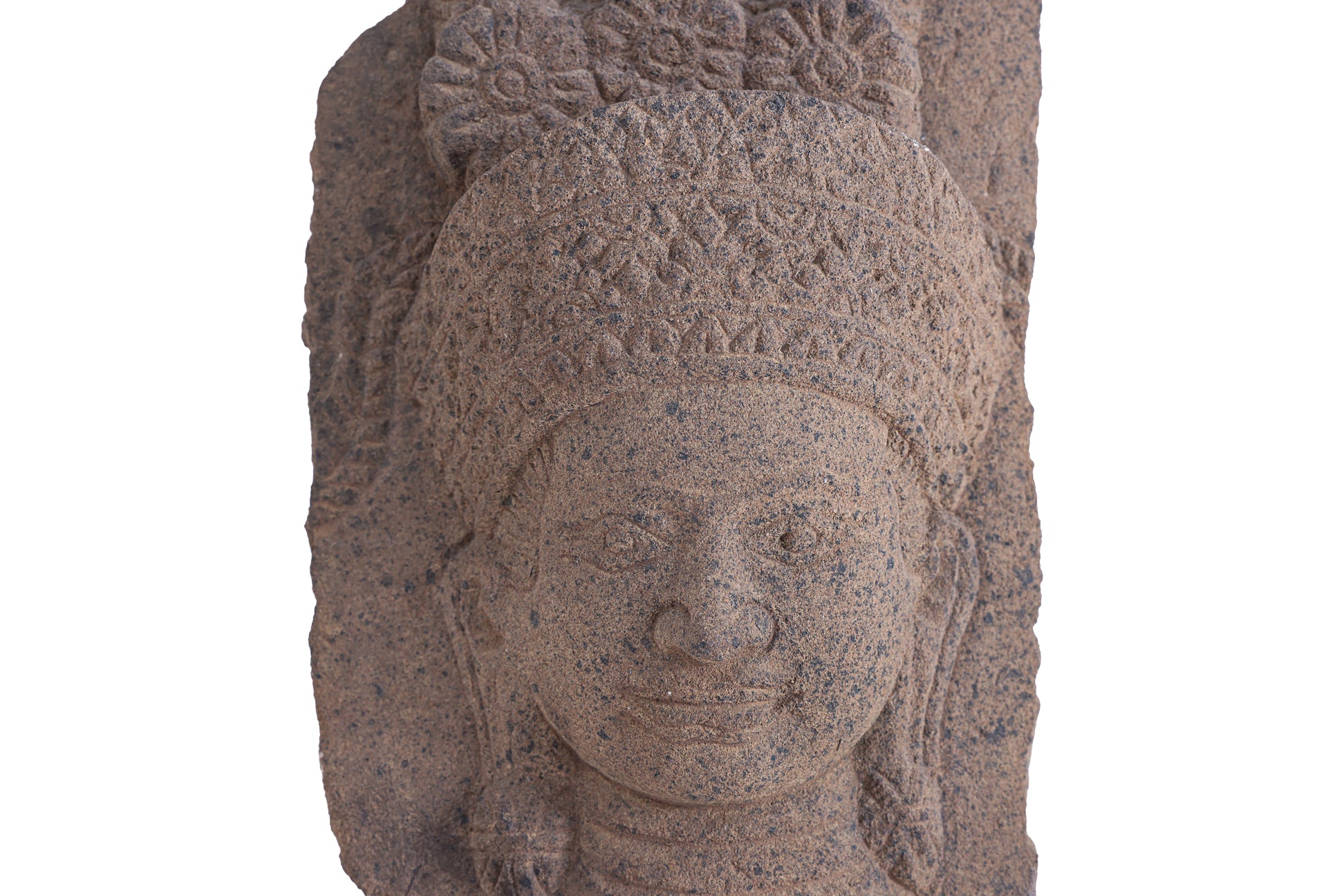 A CAMBODIAN KHMER STONE APSARA RELIEF