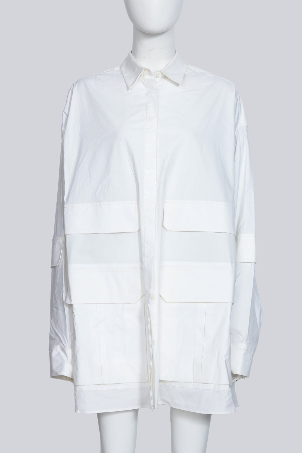 JUUN.J - A WHITE UTILITY SHIRT