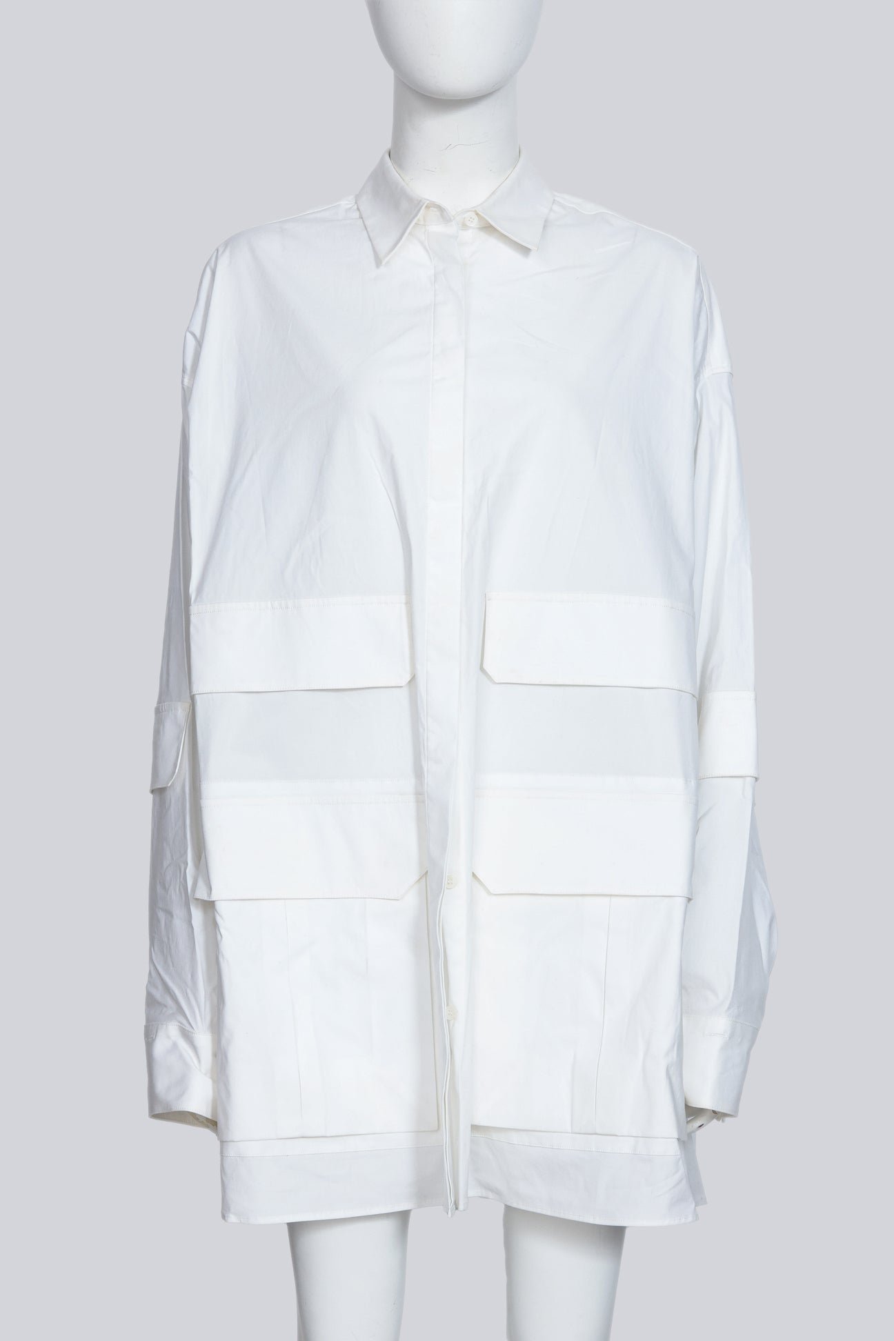 JUUN.J - A WHITE UTILITY SHIRT