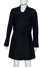 ANN DEMEULEMEESTER - A BLACK LONG COAT