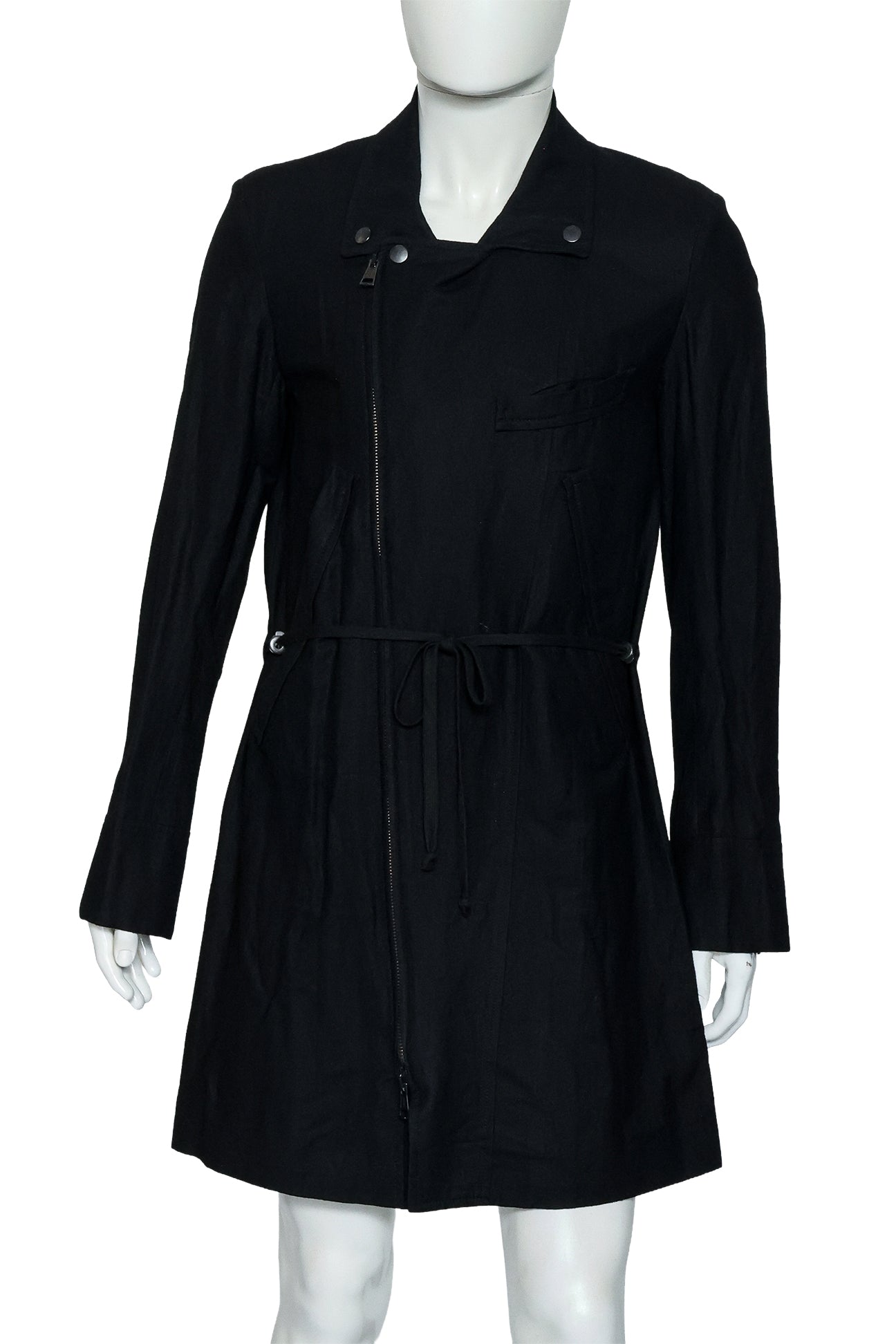 ANN DEMEULEMEESTER - A BLACK LONG COAT