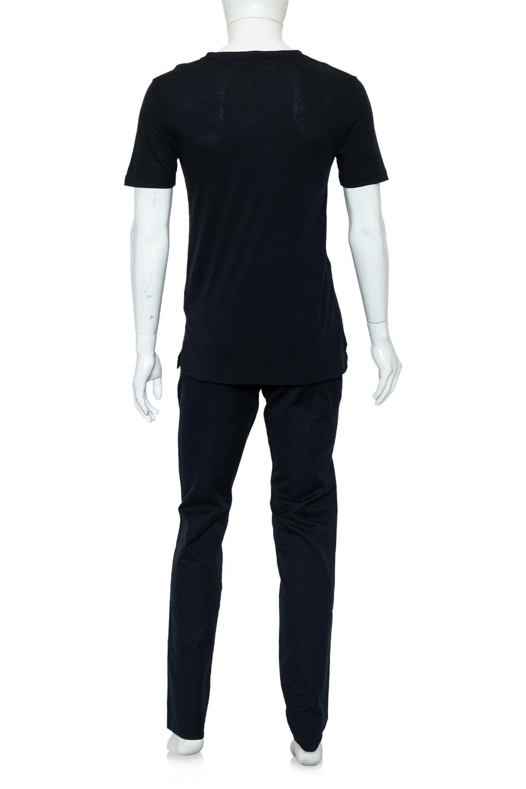 ANN DEMEULEMEESTER - A BLACK/NAVY ENSEMBLE