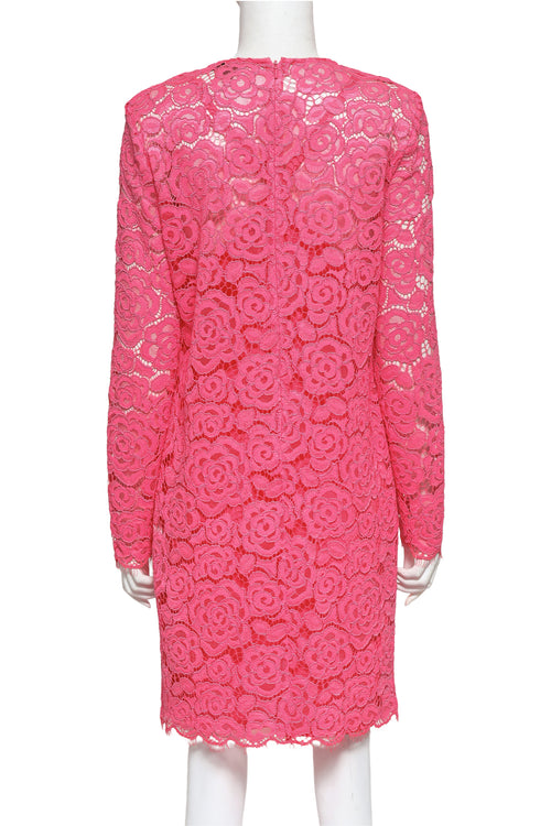 dkny hot pink dress DKNY Hot Pink Poplin Balloon Short Sleeves Flare Mini Dress Size 16  Pullover