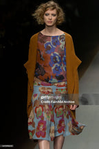 DRIES VAN NOTEN - A FLORAL PRINTED SILK ENSEMBLE