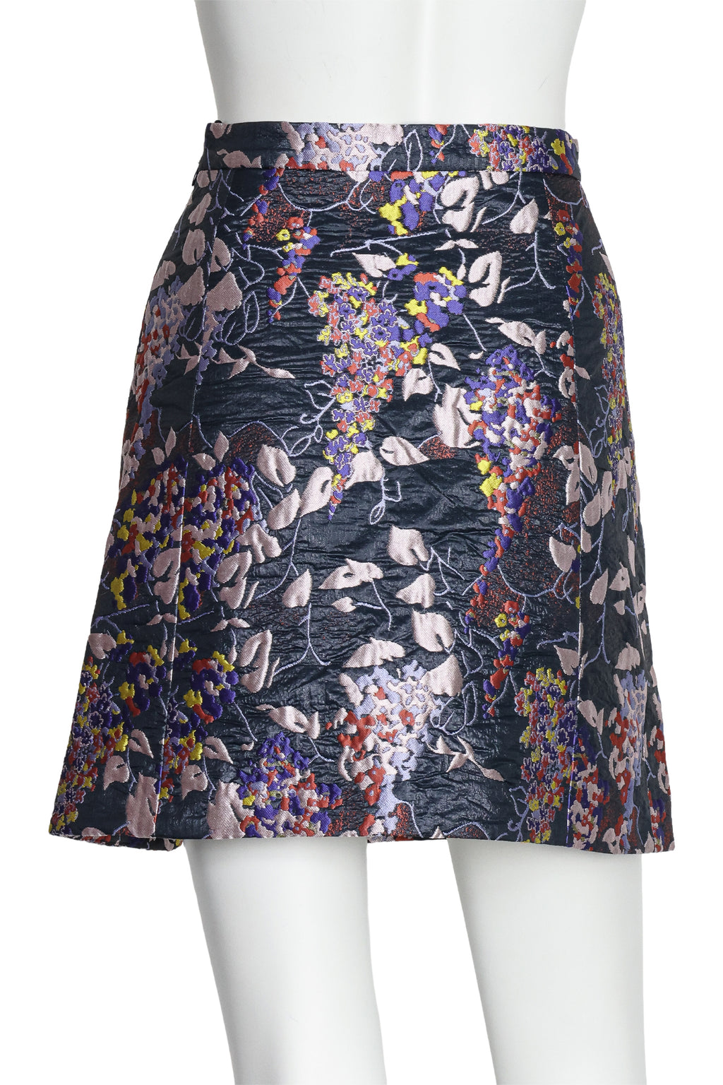 CARVEN - A FLORAL JACQUARD MINI SKIRT