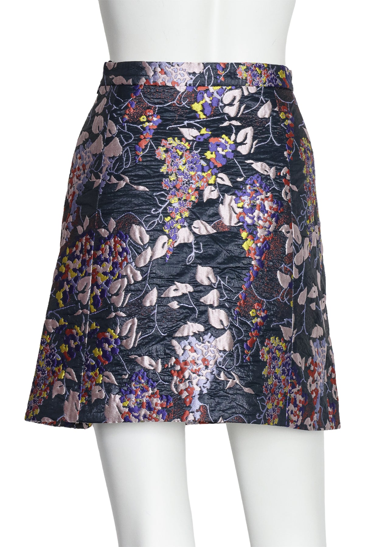 CARVEN - A FLORAL JACQUARD MINI SKIRT