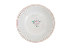 A FAMILLE ROSE CANTON BOWL AND A MONOCHROME BLUE DISH