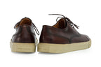 A PAIR OF BROWN LEATHER LACE-UP SHOES
