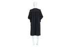A MOLLY GODDARD BLACK BABYDOLL DRESS WITH OVERSIZED COLLAR