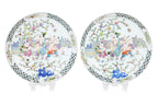 A PAIR OF FAMILLE ROSE 'BOYS' DISHES