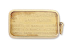 A SWISS 20 GRAM FINE GOLD BAR PENDANT