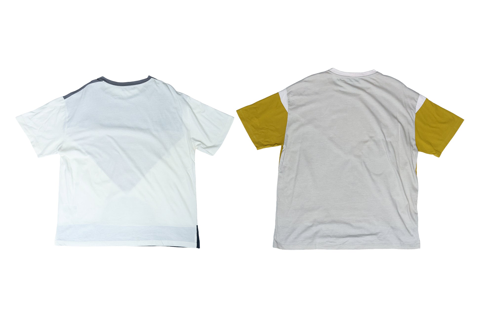 VALENTINO - TWO GEOMETRIC TEXT PRINT T-SHIRTS
