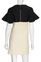 MARNI - A COLOUR BLOCK WOOL DRESS