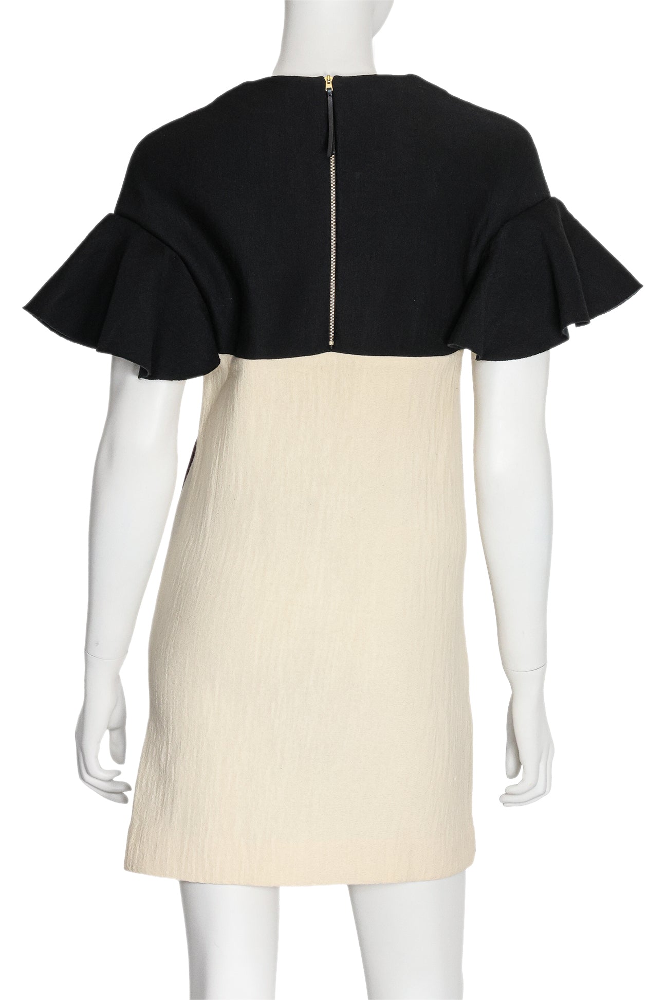 MARNI - A COLOUR BLOCK WOOL DRESS