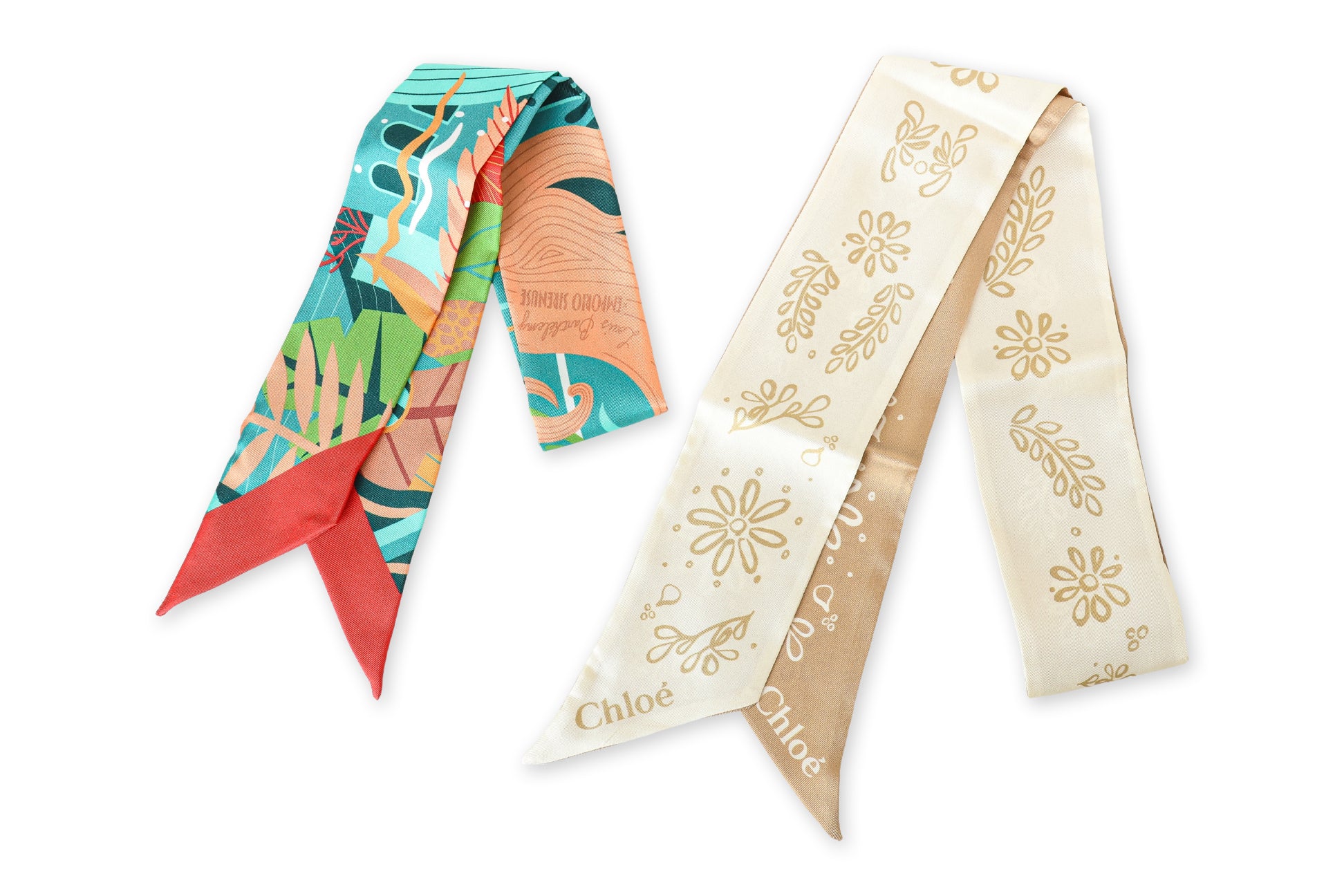 CHLOÉ & LOUIS BARTHELEMY X EMPORIO SIRENUSE- TWO SILK TWILLIES