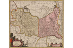 SUCHUEN ET XENSI PROVINCAE SEU PRAEFECTURAE..., SCHENK & VALCK AFTER JANSSONIUS, 1686