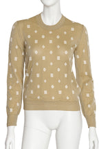 COMME DES GARÇONS TRICOT - A SHEER POLKA DOT SWEATER WITH BUTTON UP BACK, 2013