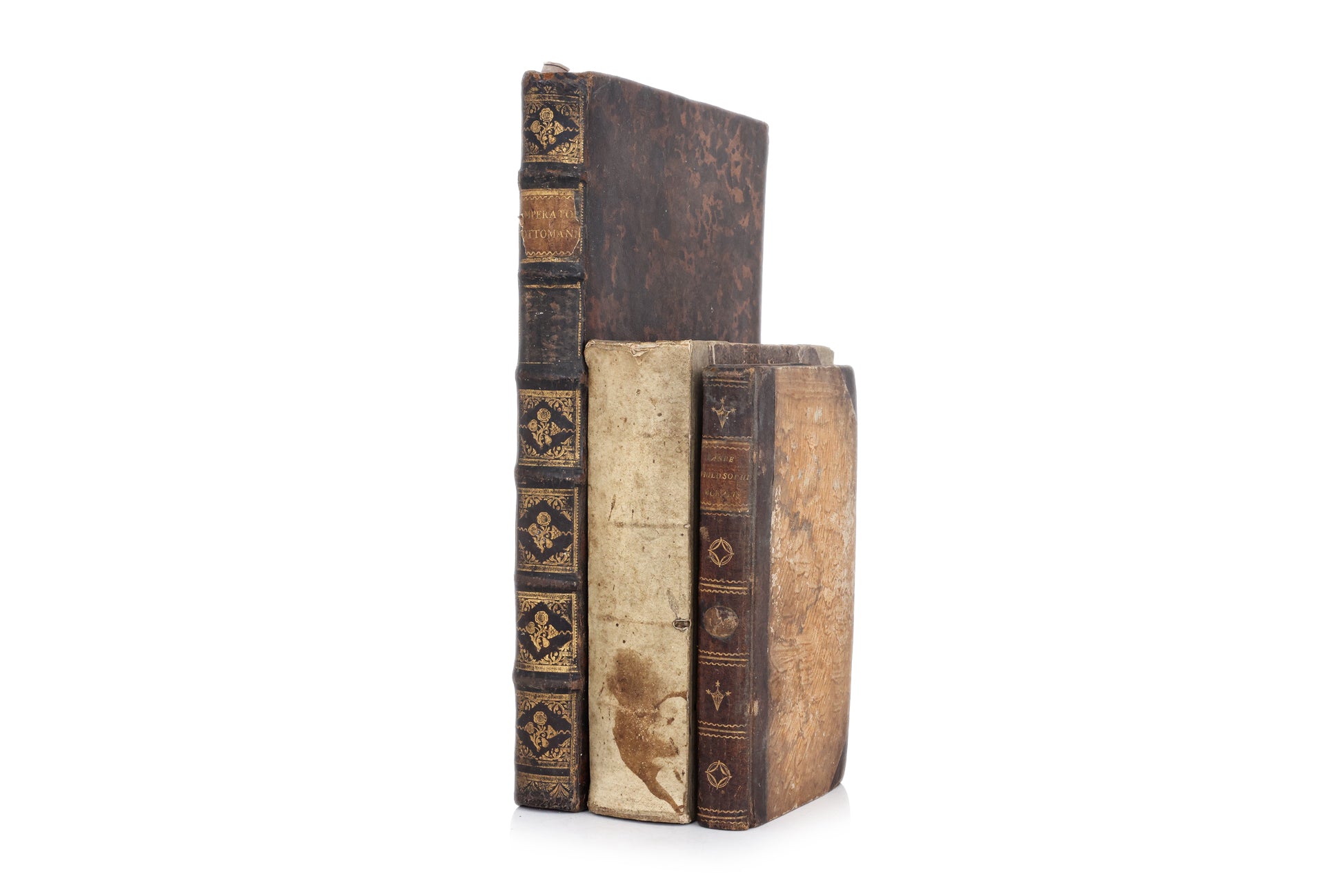 THREE ANTIQUARIAN BOOKS - HISTORY, MATHEMATICS AND PHILOSOPHY (3)