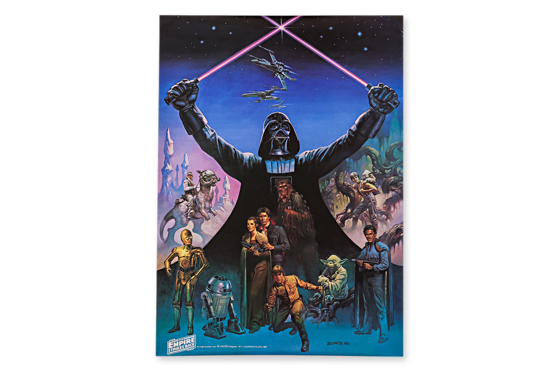 THE EMPIRE STRIKES BACK, COCA COLA POSTER, VALLEJO, 1980