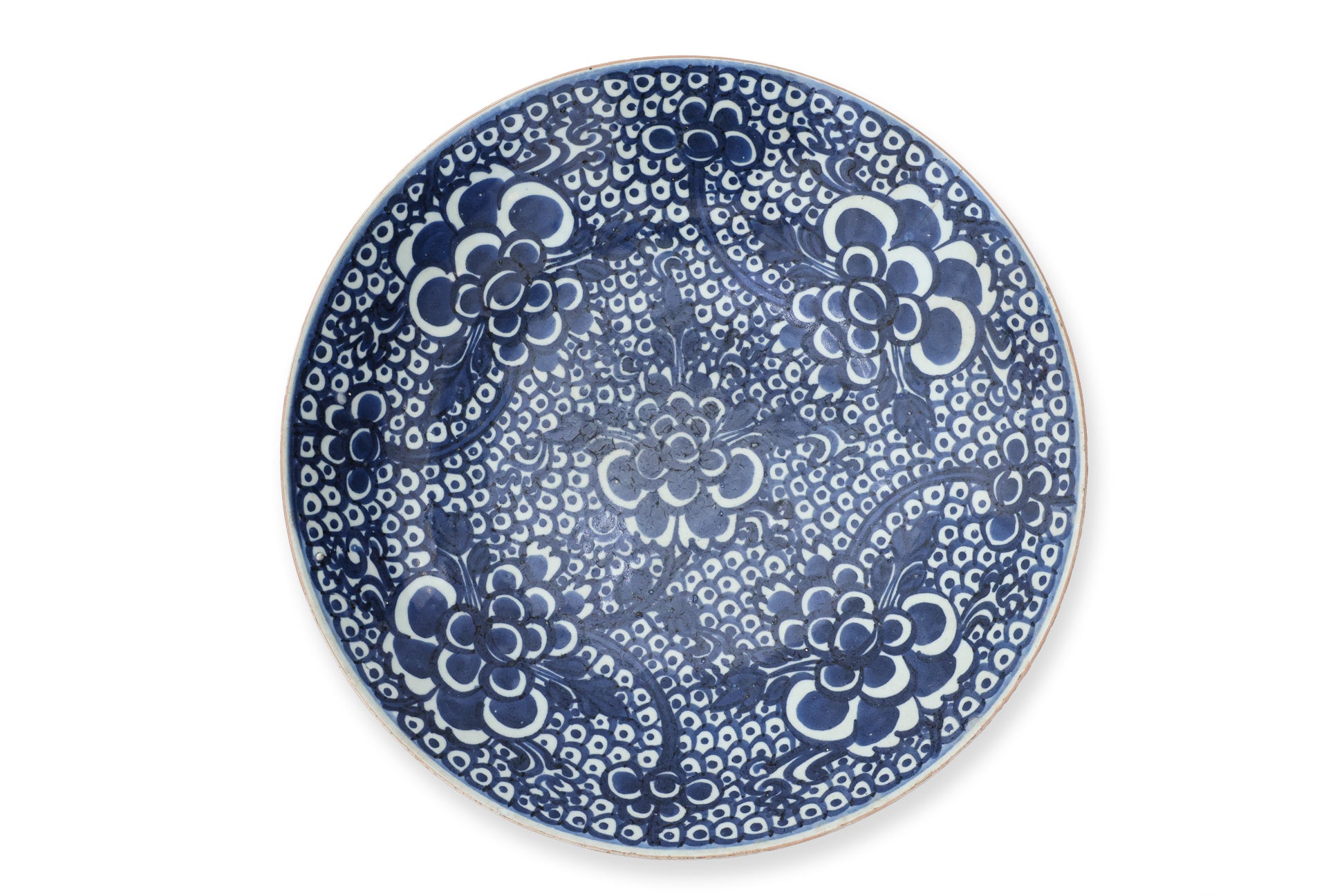 TWO BLUE AND WHITE PORCELAIN DISHES