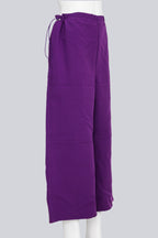 MAISON MARGIELA MM6 - A PAIR OF 2017 PURPLE CULOTTES WITH ADJUSTABLE DRAWSTRING WAIST CHORD