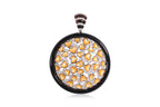 A MULTI-GEM SET PENDANT